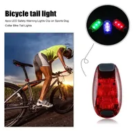 Bicycle Lights Classic Delicate 4pcs LED Safety Warning Clip no ranking cã de colarinho traseiro Tail1945478