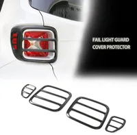 Black Metal Tail Light Cover Rear Lamp Protector Decoration 4pcs For Jeep Renegade Exterior Accessories2434362