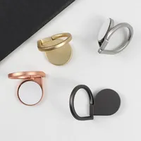 360 Rotation Metal Ring Phone Holder New Style Magnetic Cell Phone Mounts For iPhone Samsung Universal All Cellphone With Retail Package