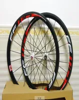 Full Carbon Road Bike Wheelset 38mm FFWD Clincher Carbon Wheels Road bicycle Wheels 23mm Red 700C3509458