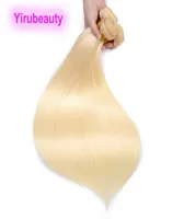 10 Stück Blonde Farbe Indian Rohes jungfräuliches menschliches Haar Erweiterungen 10 Bündel 613 Farbe Remy Haarscheuchen 1032inch9165389