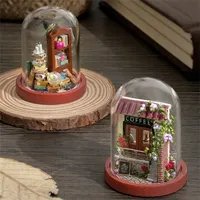 Sevimli Diy Evi Ahşap Bebek Evleri Minyatür Bebek Evi Mobilya Kiti Çocuklar İçin Led Oyuncaklı Noel Hediyesi Mini Evi 2012171968230