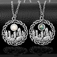 Chains Dongsheng Outlander Necklace Scotland National Floral Pendants Necklaces Women Retro Style Beads -30317u