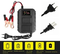 Car Battery Lead Acid Charger Automobile Motorcycle 12V 20A Intelligent LCD8647683