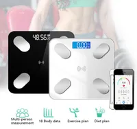 Body Fat Scale Floor Scientific Smart Electronic LED Digitales Badezimmer Balance Bluetooth App Android oder iOS Bluetooth T20052