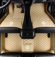 3D Luxury Custom Car Floor Mats for VW Tiguan Tiguan L Touarge Teramont Touran Touran L Sharan Auto Floor Mat Car Mats Alfombrilla5358596