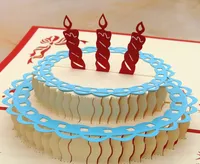 Happy Birthday Cake 3D Popup Greeting Card Birthday Gift 10 pcslot7541944