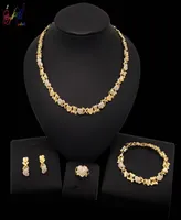 Yulaili NOUVEAU COEUR DE COEUR DE TEDDY FORME XOXO Collier Boucles Bracelet Ring pour femmes Bijoux de mariage Cadeaux de fête 9502338