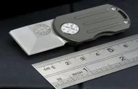 Mini KeyChiain Нож Fatty M390 100 61HRC камня -промытый лезвие лезвия