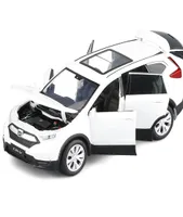132 Skala för Honda CRV Diecast Alloy Metal SUV Collection Car Model Soundlight Toys Vehicle273G