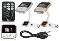 2020 new BT67 Bluetooth Car Kit MP3 Player Hands Wireless FM Transmitter 21 A USB Car Charger With LCD Remote Control