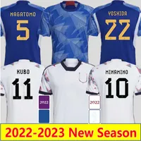 Version du joueur 22 23 Japan Soccer Jerseys Fans Joueur Endo Kubo Ito Mitoma Minamino Football Shirts Yoshida Sakai Kamada Tomiyasu Itakura Doan Men Kit Kids Uniforms