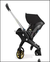 Strollers 4 In 1 Carseat Stroller Bron Baby Carriage Travel System Folding Portable Cart With Car Seat Comfort 04 Years Old Drop7514822