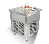AB USA ETL CE Tek Kare 5252cm Pan Gıda İşleme Ekipmanı Kızarmış Dondurma Makinesi Dondurulmuş Yoğurt Maker9724894