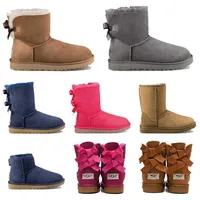 Women Shoe Snow Boots Ladies Girls Womens Ankle Short Boot Winter Australia Mini Classic Chestnut Grey Pink Booties Comfortable Shoes