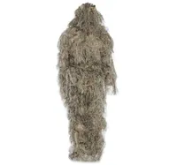 WholeHunting Woodland 3D Bionic Leaf Disguise Uniform CS Camouflage Suits Set Sniper Ghillie Suit Jungle Train Hunting Cloth7440380