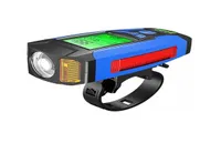 Bike Light Rainproof USB Rechargeable Horn Warning Bicycle LED 1500mAh MTB Front Lamp Headlight Lights3735112
