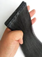 Uptodate Produkt Hautscheuchende unsichtbarer Band Remy Human Hair Clip in Erweiterungen 20pcs 100g 1226inch gerade nat￼rliches Handbuch A4030791
