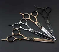nueva llegada Professional Barber Hair Cutting Scissors KASHO GF60 55 pulgadas 6CR 6CR Silverblackrose Golden8112188