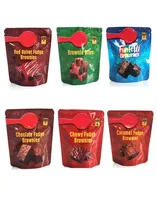 Infused Brownies Edibles Упаковочные пакеты 600 мг пустые жевательные Funfetti Fudge Chocolate Snack Caramel Bites Red Velvet7234012