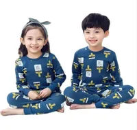 Pajamas Kids Sleepwear Girl Baby Spring Cotton مجموعات أولاد ملابس منزلية الأطفال بيجاماس ليلية 2 13 عامًا للجنسين في سن المراهقة 220922