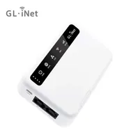 Roteadores GLINETGLXE300PULI 4G LTE móvel VPN Smart VPN WiFi portátil Spot de viagem sem fio OpenWrt 5000Mahbattery OpenVPN 22101