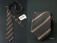 Men Classic Stripe Tie Mens Business Neckwear Skinny Grooms Necktie for Wedding Party Suit Shirt Casual Ties N5107