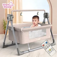Baby Cribs Born Crib Remote Control Electric Cradle Rocking Bed Smart Soothing Artifact Sleeping Basket312z
