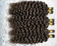 Fusion Human Hair Extensions 2 Darkest Brazilian Virgin Keratin Extensi￳n de cabello I Tip Surly Hair Extensions 300Gstrands8881165