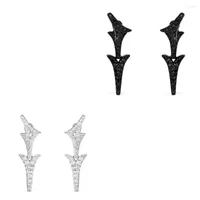 Stud Earrings 2022 High Quality Fashion Black And White Circus Dragon Tail Luxury Silver 925 Jewelry For Monkey Women