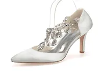 Clearbridal ZXF060822 Women039S Crystal Wedding Bridal Shoes4476320