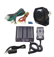 AS 100W Car Wired Electronic Siren with Siren Box Speaker Remote Control PA Function Fit for Police Ambulance Fire Engineer Vehicl2853481