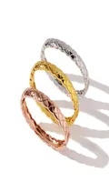 fashion luxury brand designer bangle bracelets for women men classic lovers simple 18K gold silver bracelet jewelry8101413