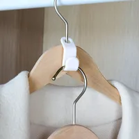 Мини -вешалка для вешалки для подвесной для одежды крючки каскадного пластикового шкафа -органайзера Держатель Пространство.