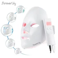 Face Care Devices Foreverlily Minimalism 7 Colors LED Mask Pon Therapy AntiAcne Wrinkle Removal Skin Rejuvenation Face Skin Care Tools 268p