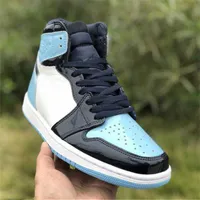 Shoes 1s High OG UNC Patent Chill White Metallic Gold Black Shattered Sneakers Blue Obsidian 1 All Game Star Athletic Sports