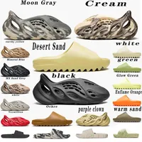 Sandals Slides Sneakers Slippers Shoes Fashion Trainers Slider Foam Runner Slippers Graffiti Bone White Resin Desert Sand Rubber Summer Designer Beach