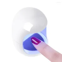 ネイルアートキットドライヤーミニ3W USB UV LEDランプマニキュアツールピンクの卵形のデザイン30Sゲルポリッシュ用の高速乾燥硬化ライト