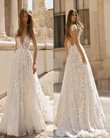 Betra A Line Bride Dress Sexy Wedding Dress Backless Appliques Plus Size Bride Gowns robes de mariee6156648
