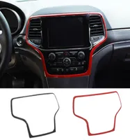 ABS Car Dashboard Navigation Cover Decoration Trim For Jeep Grand Cherokee 2014 UP Auto Interior Accessories7052303