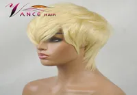 Vancehair Full Machine Human Hair Wigs For Women 613 Honey Blond Pixie Cut Layed Bob Wigs4373509