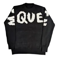 Pulls de chandail masculin MQVENC concepteur Princement Prilleurs Men Pullaires T-shirt Quality Round Long Letter Sleeve broderie Top Pullover
