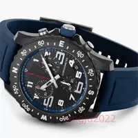U1 Top AAA Brietling Luxury Men's Watch Japan SuperQuartz Endurance Pro Chronograph 44mm Avenger Hurricane Blue Rubber 1884 Watches Hardex Glass Wristwatches