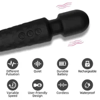 L12 MASSAME Sex Toy 20 Speed ​​Mini Mächtiger Vibrator für Frauen G Spot Av Magic Wand Clitoris Stimulator Dildo vibrieren erwachsene Paare