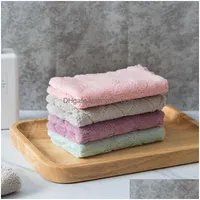 Cleaning Cloths Double Faced Super Absorbent Dishcloth Clean Coral Veet Dish Towel Kitchen Color Dry Wet Towels Arrival 0 32Jy G2 Dr Dhbhk
