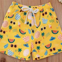 Kids Summer Swim Shorts Baby Boys Swimwear Floral Casual Elastic Waistband Beach Shorts Summer 2020 new Drop 184W