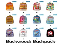 12 styles Backwoods Cigar Backpack bags Oxford Fabric Material Print Laptop Shoulder School Travel Bag For Boys Men4084042