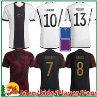 2022 2023 Jerseys de fútbol de Alemania Hummels Kroos Gnabry Werner Draxler Reus Muller Gotze Football Shirt Men Kids Women Fans Version