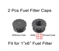 2 Pcs Aluminum Fuel Filter Solvent Trap End Cap Thread Caps 1220 1228 5824 Fit for 1quotx6quot Filters NAPA 4003 WIX 2403668061