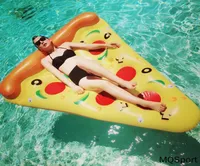 Women039s Swimwear Floating Mat Inflatable Pizza Slice Pool Floats Swimming Bed Sea Mattress For Party Childen WaterToys7009020